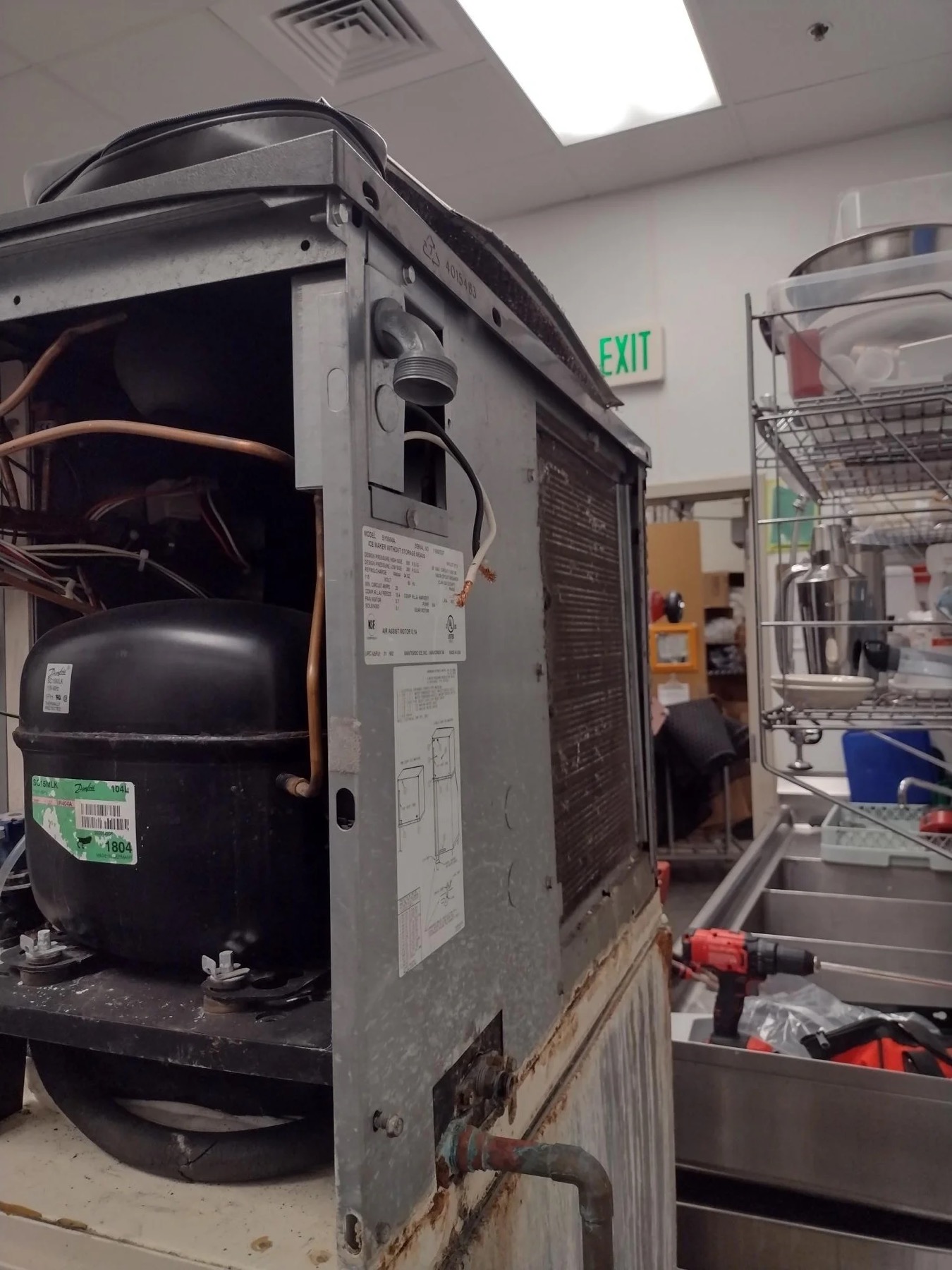 Filtration and ice equipment after the completed swap
